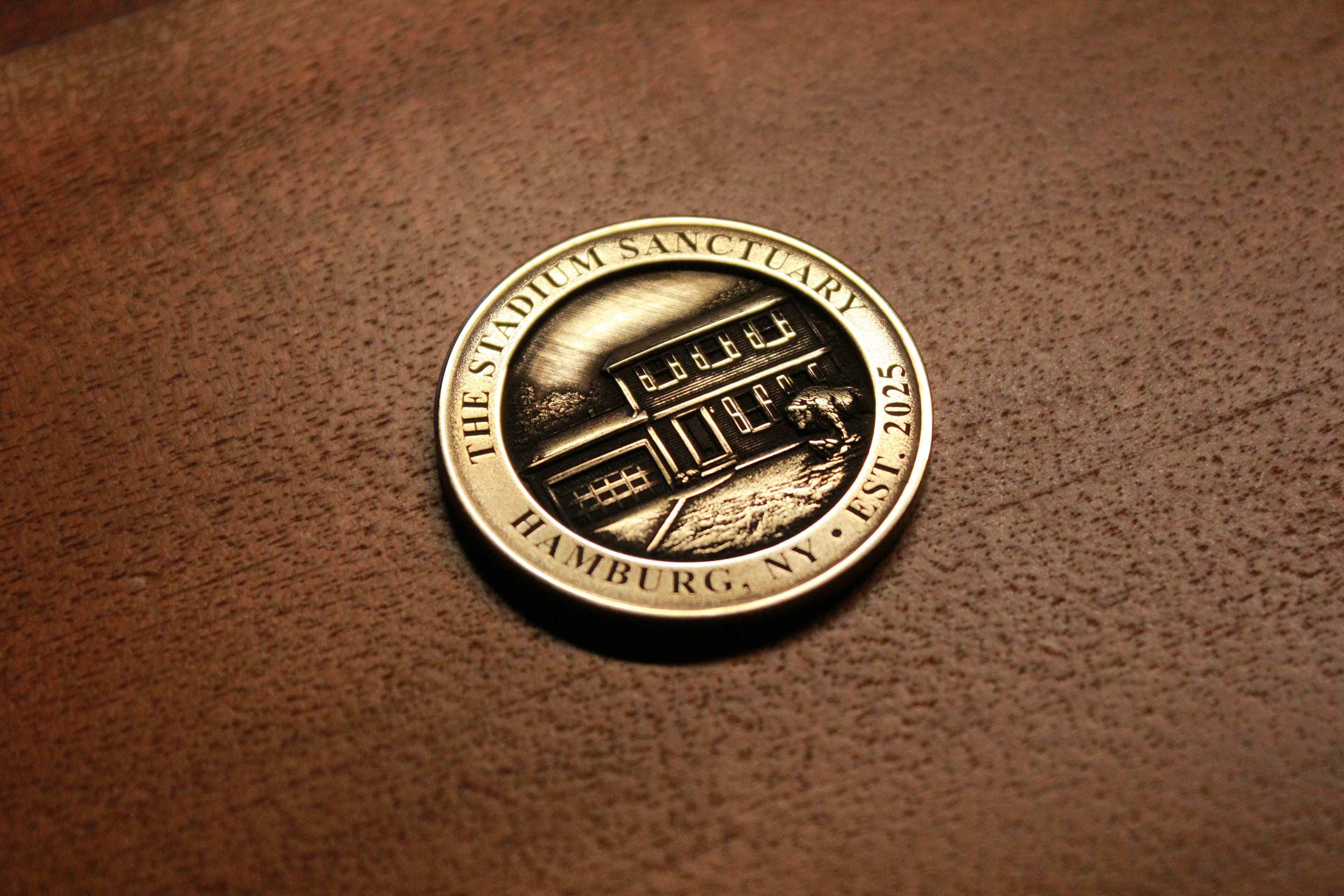 Custom Brass House Coin (From Your Home Photo)