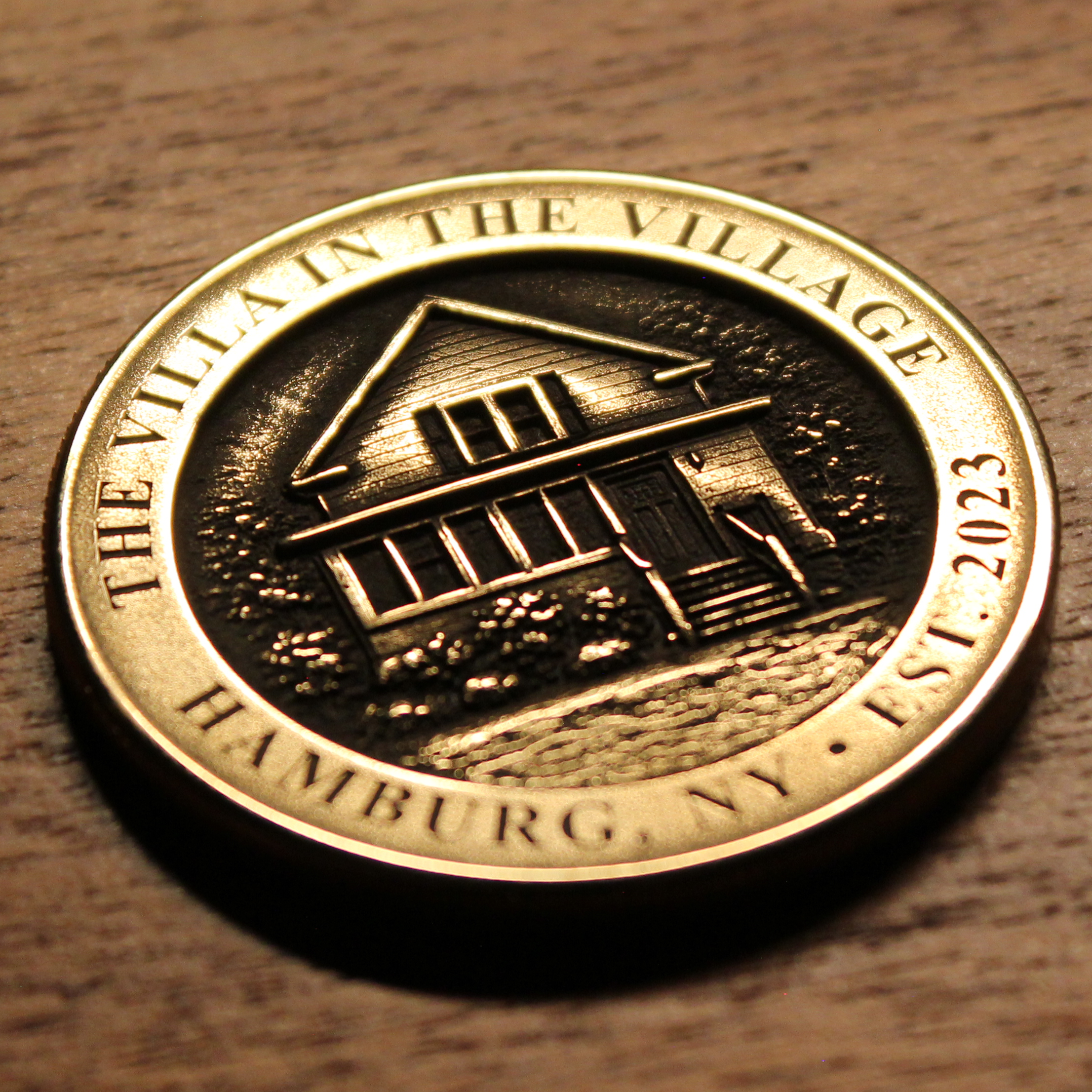 Custom Brass House Coin (From Your Home Photo)