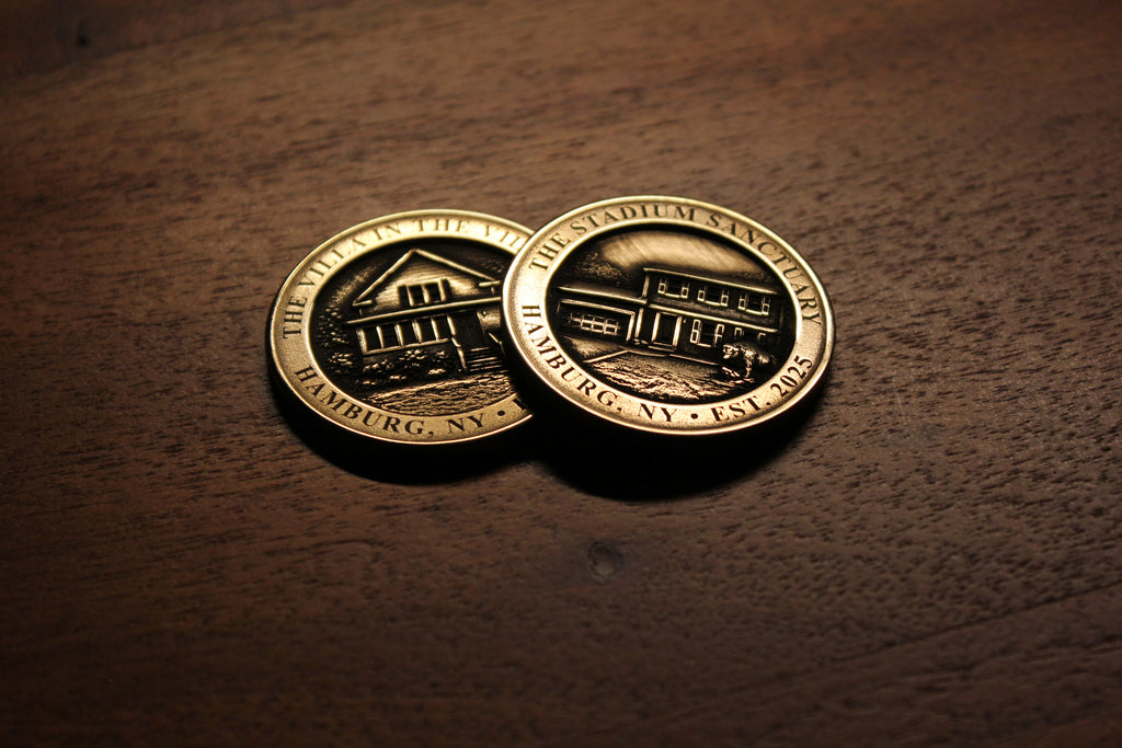 Custom Brass House Coin (From Your Home Photo)