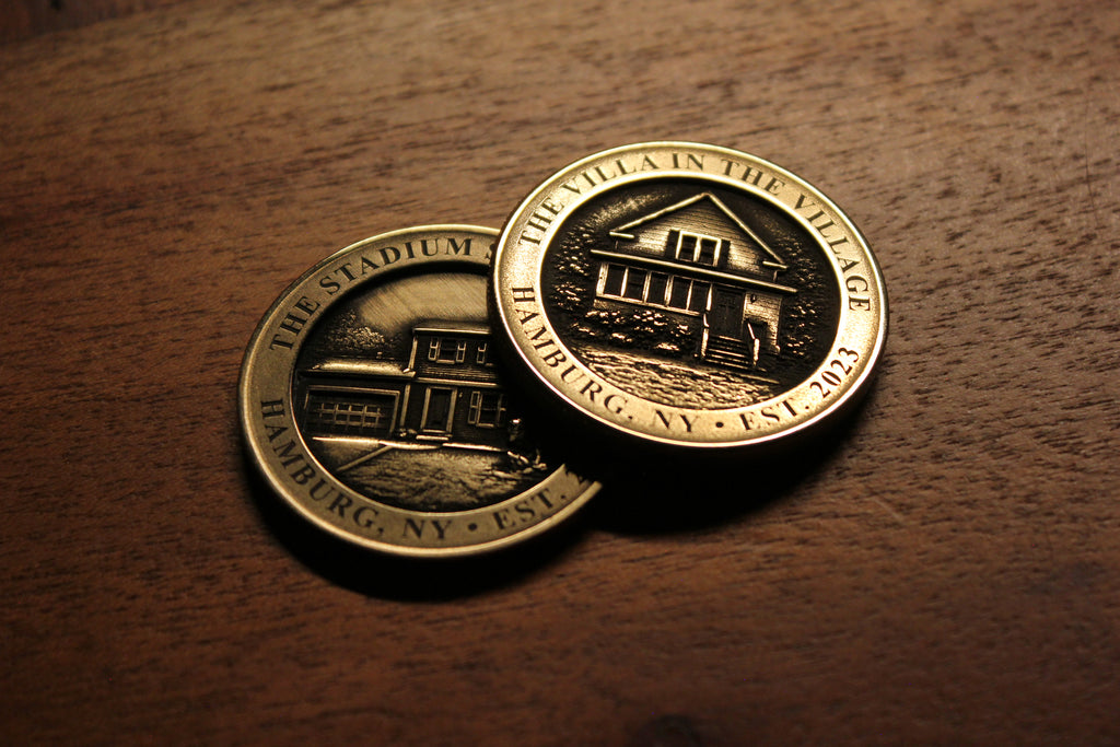Custom Brass House Coin (From Your Home Photo)